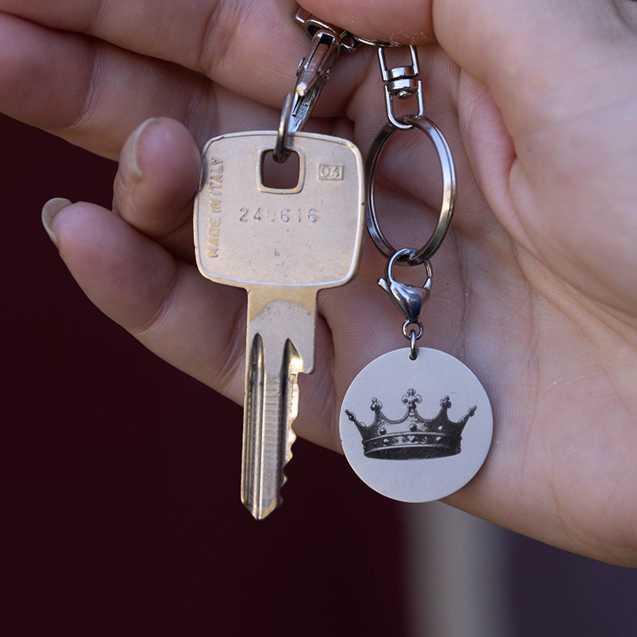 PORTE-CLE MEDAILLE Couronne ou Dragon