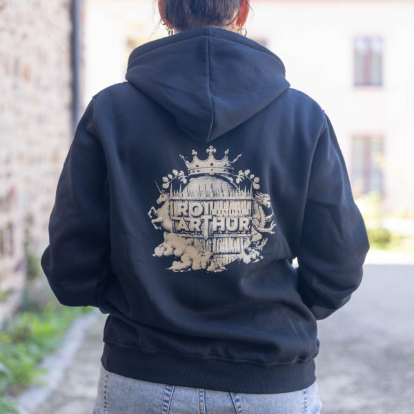 SWEAT A CAPUCHE FLOQUE NOIR 2025