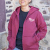 SWEAT ZIPPE FLOQUE BORDEAUX 2025 – Image 3