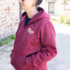 SWEAT ZIPPE FLOQUE BORDEAUX 2025 – Image 4